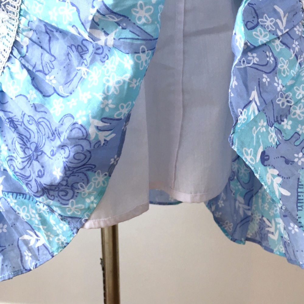 Lilly Pulitzer Dress Sz 2 purple blue animal print - Picture 2 of 8